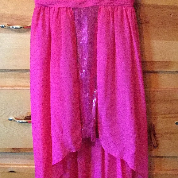 Hailey Logan NWOT Mini High-Low sequin Cocktail dress Size 5/6 - Picture 2 of 7